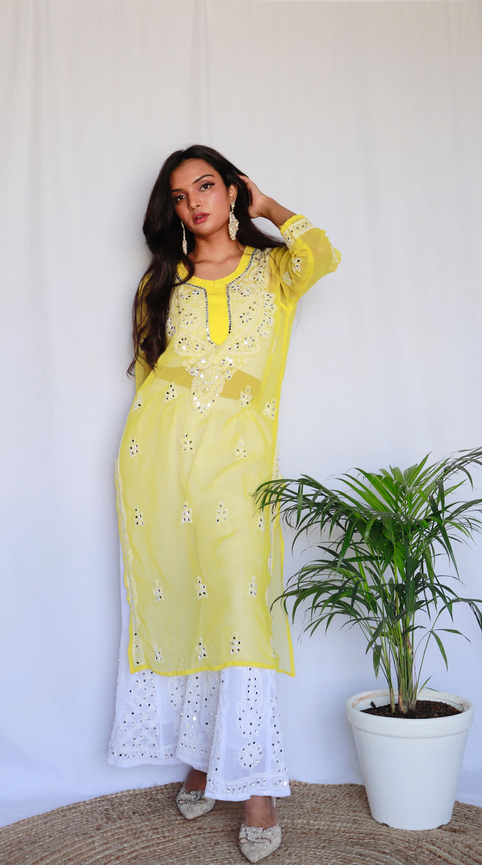 Aafreen mirror kurti