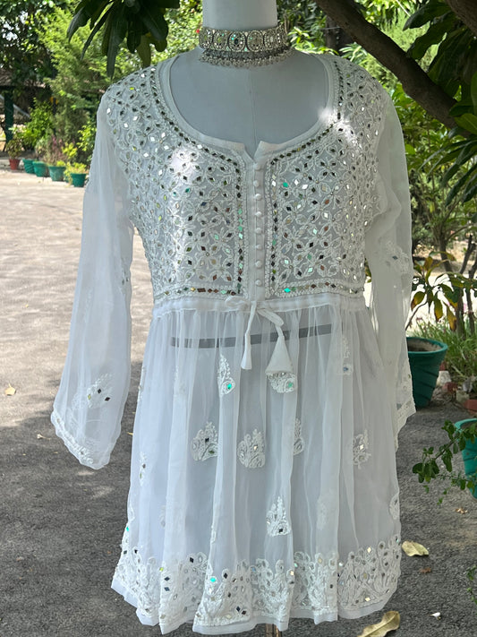 Aliza short mirror kurti