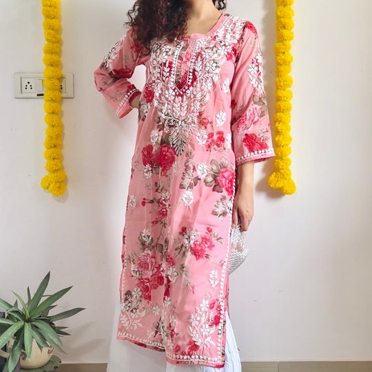 Jasmine Floral  kurta