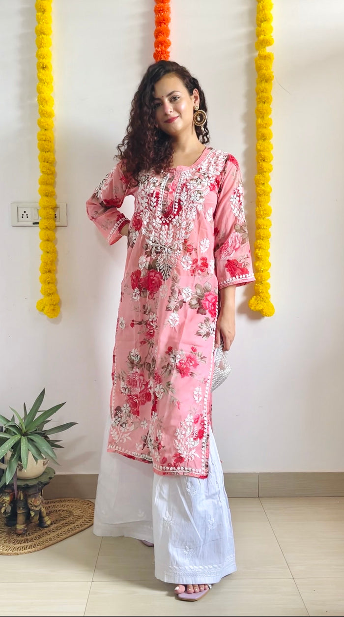 Jasmine Floral  kurta