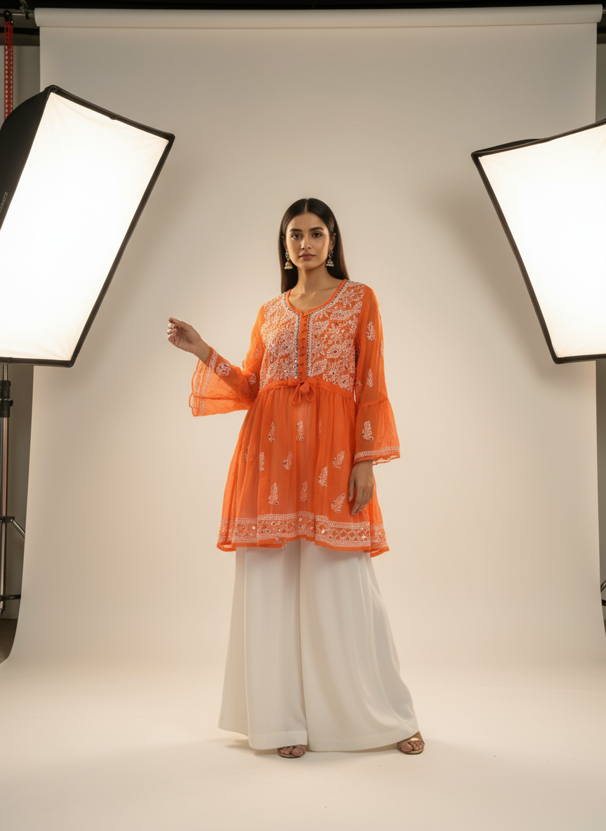 Aliza short mirror kurti