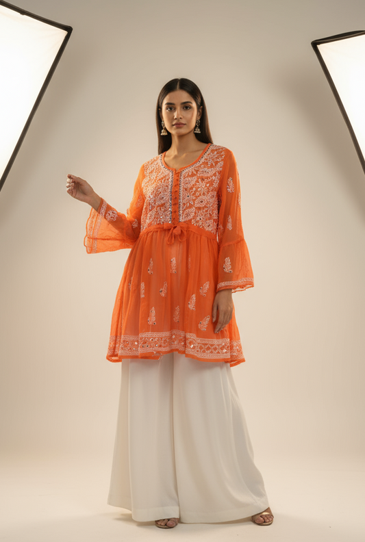 Aliza short mirror kurti