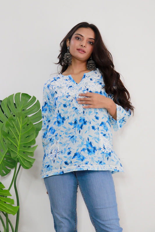 Aswi mulmul short kurti