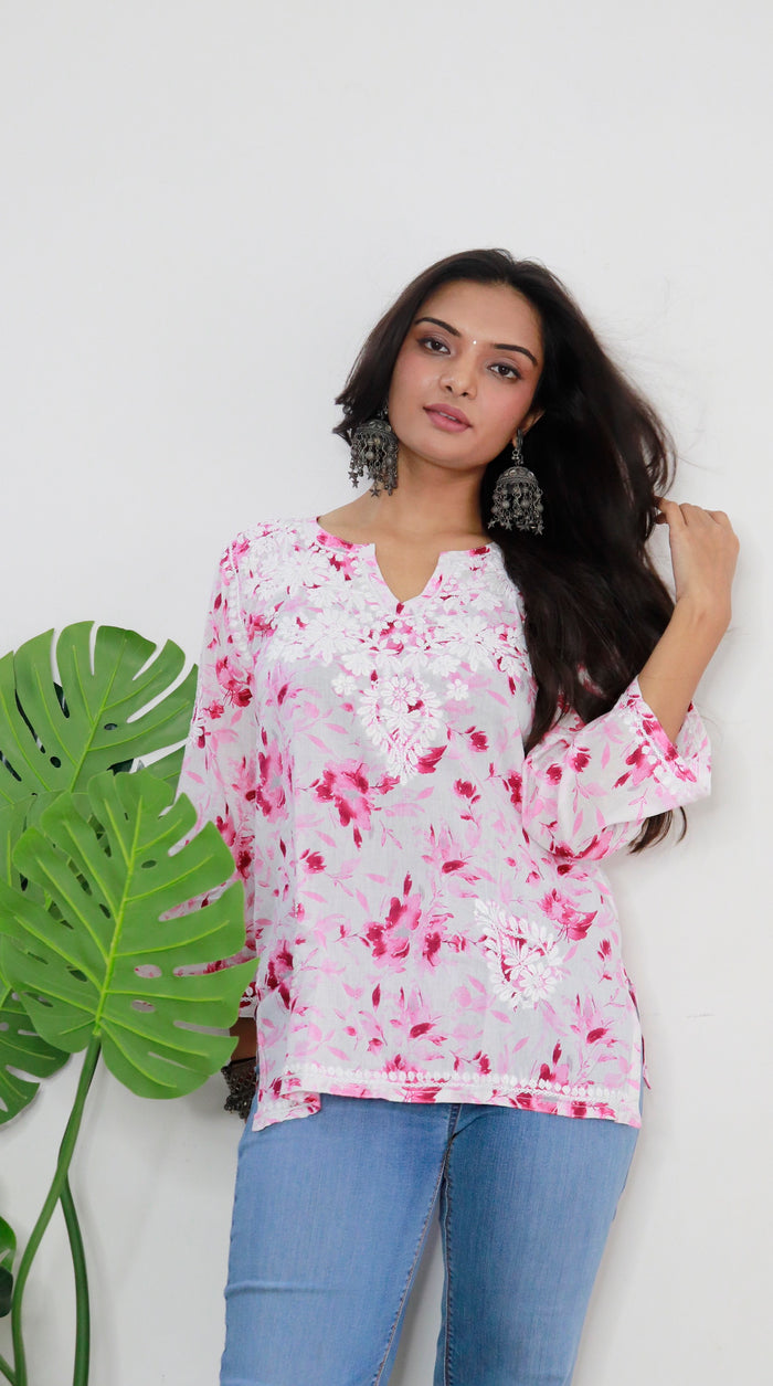 Aswi short mulmul kurti