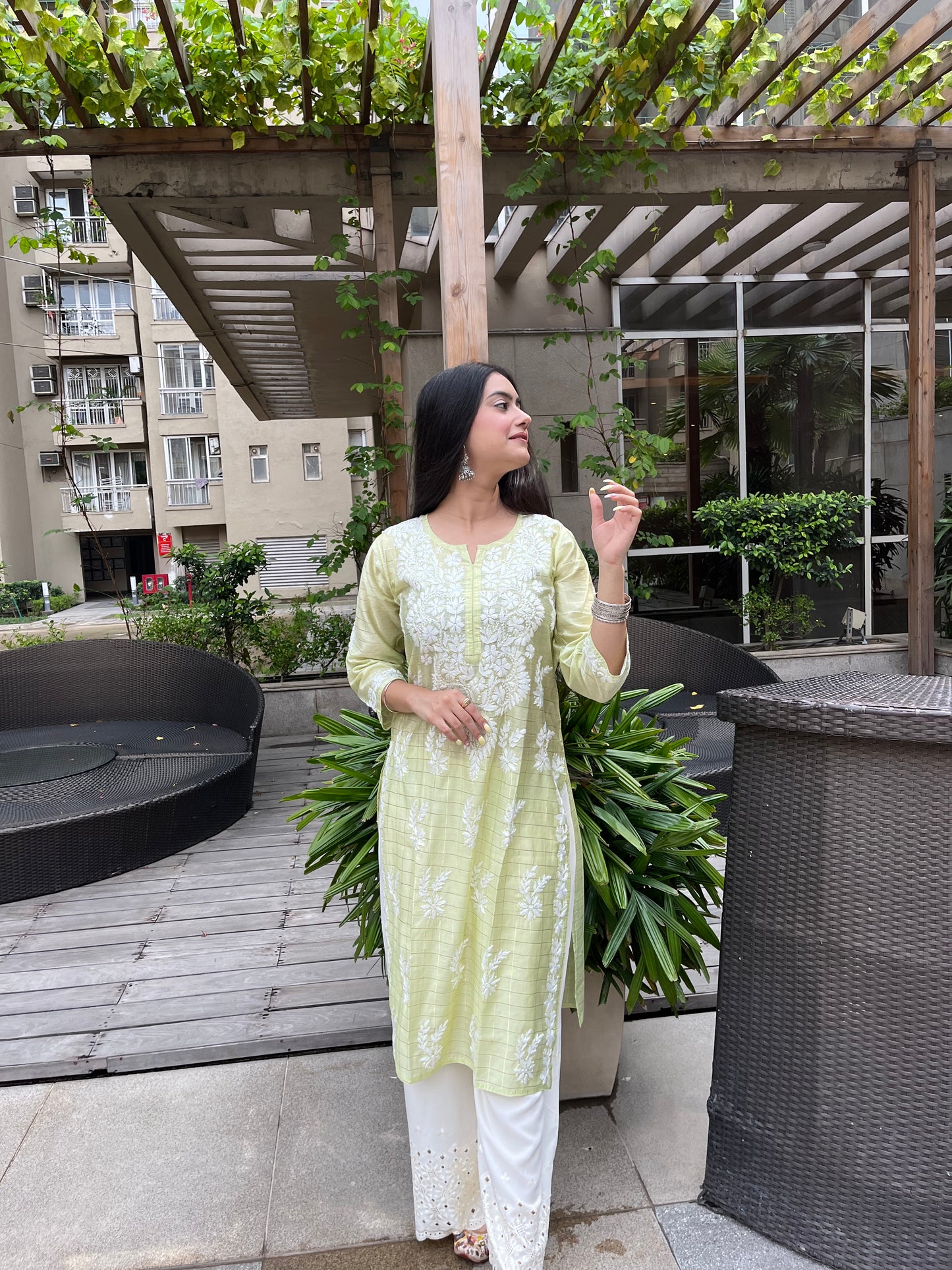 Aafiya chanderi silk kurta