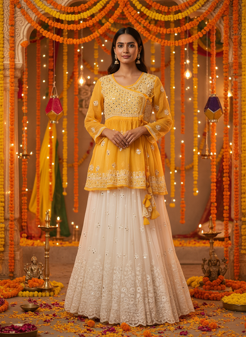 Aliza short mirror kurti