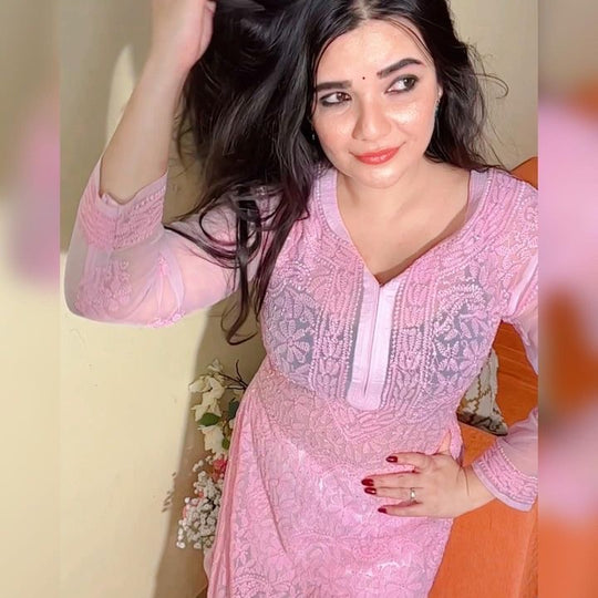 Sanya Resham jaal Kurti