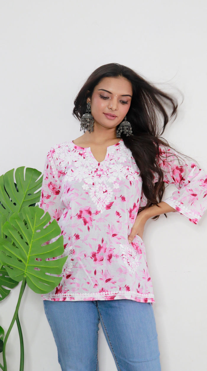 Aswi short mulmul kurti