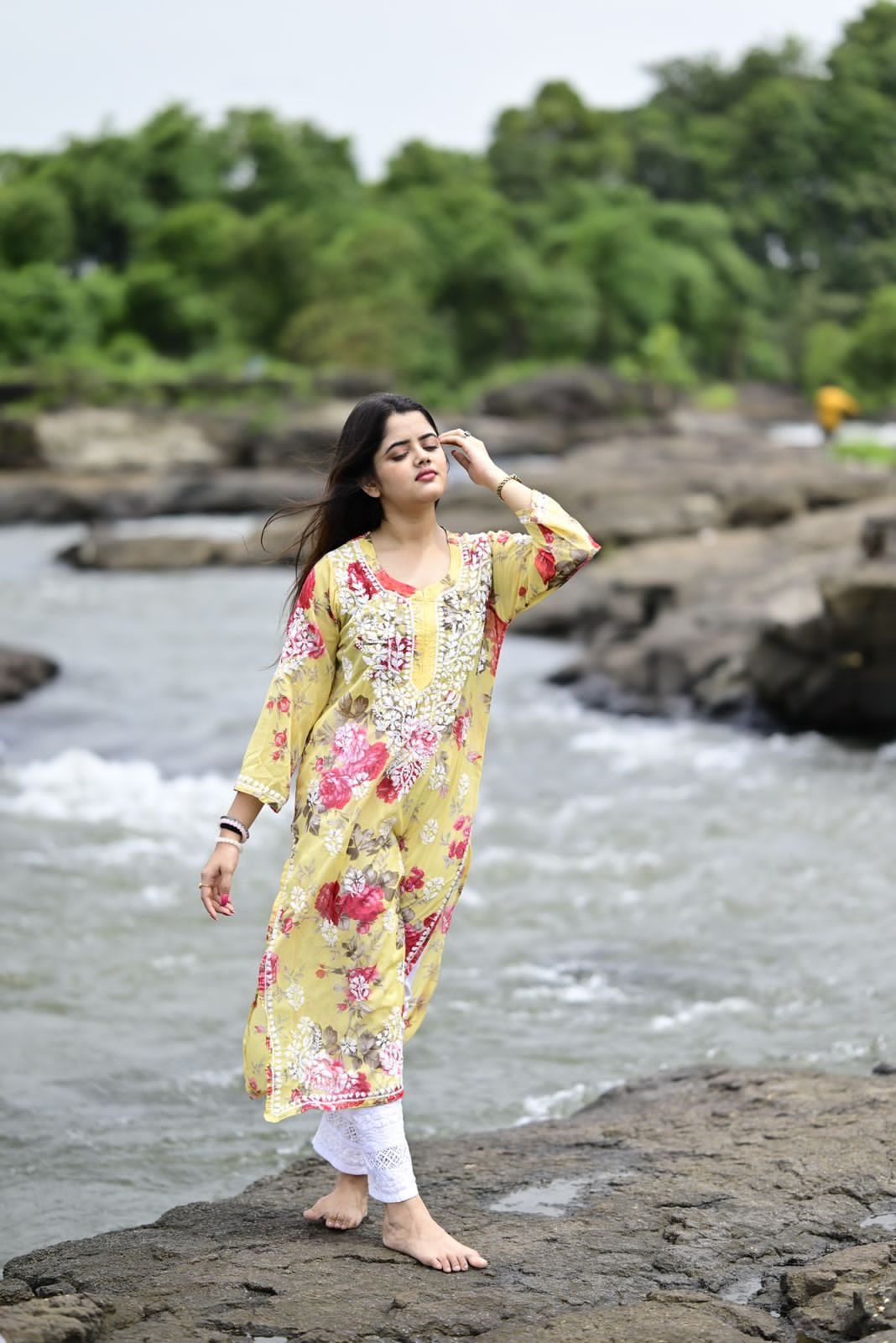 Jasmine Floral kurta