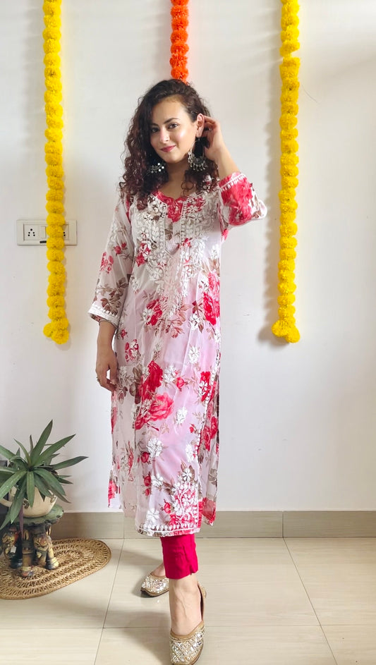 Jasmine Floral kurta