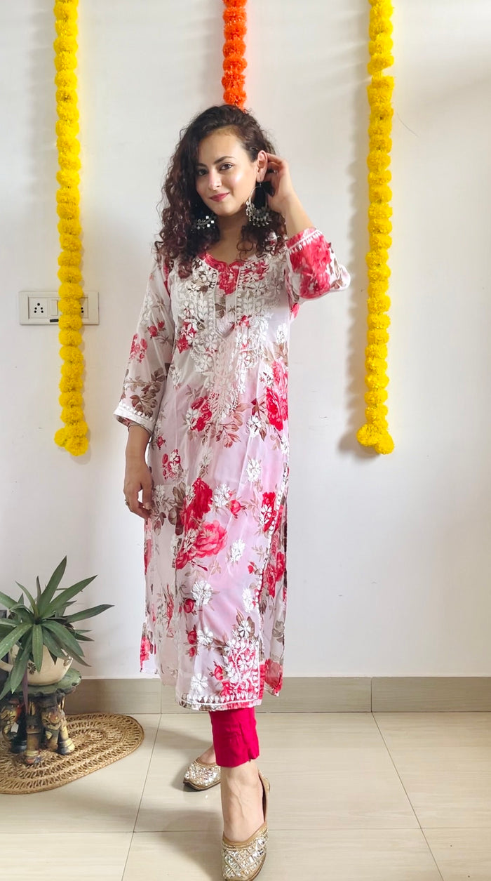 Jasmine Floral kurta