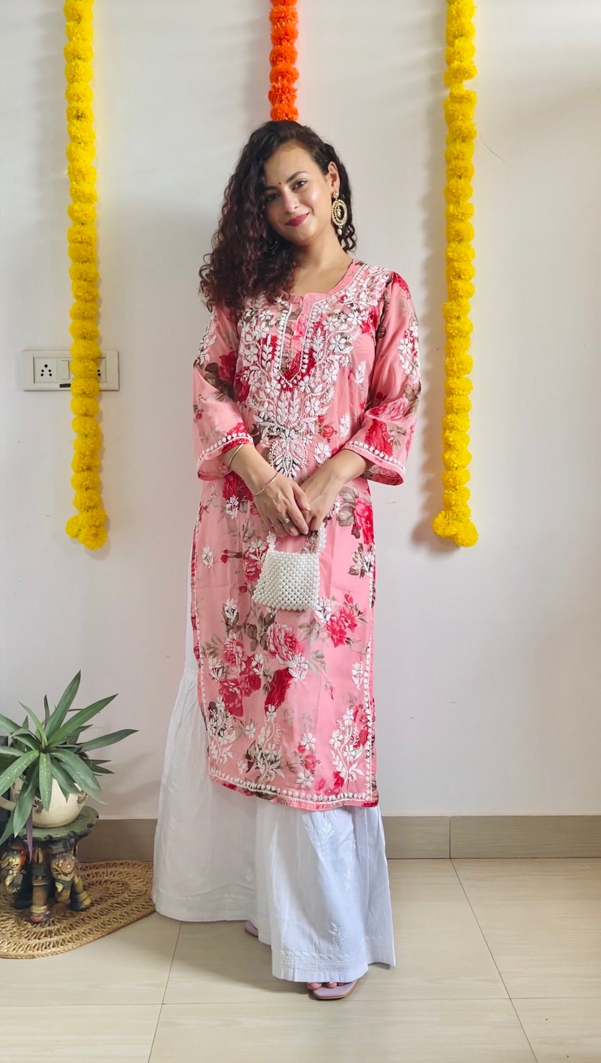 Jasmine Floral  kurta