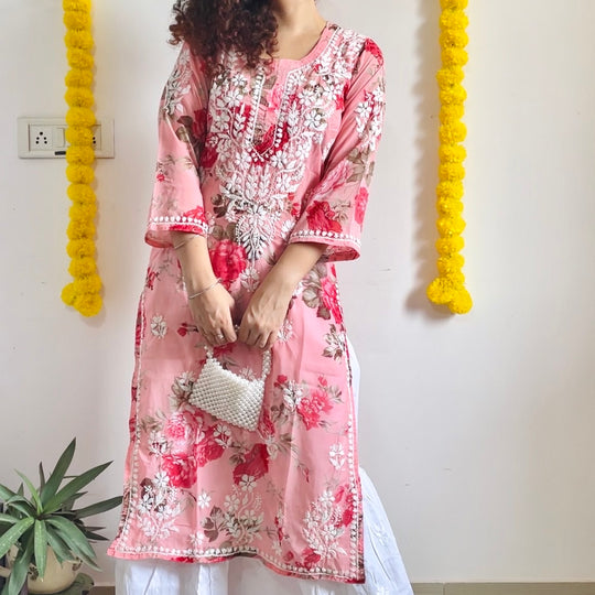 Jasmine Floral  kurta