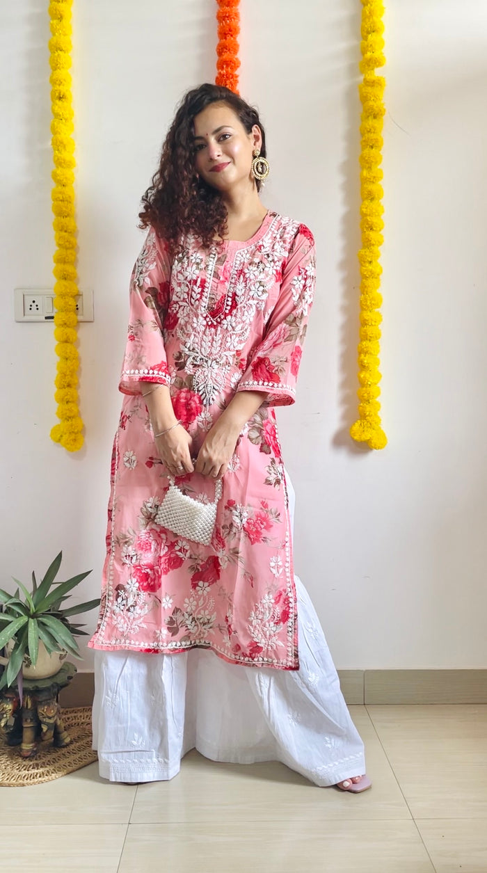 Jasmine Floral  kurta