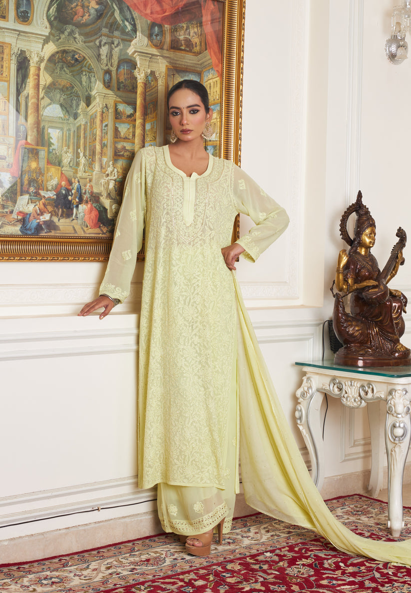 Fizaa Premium Suit Set – Anahita Chikan Kari