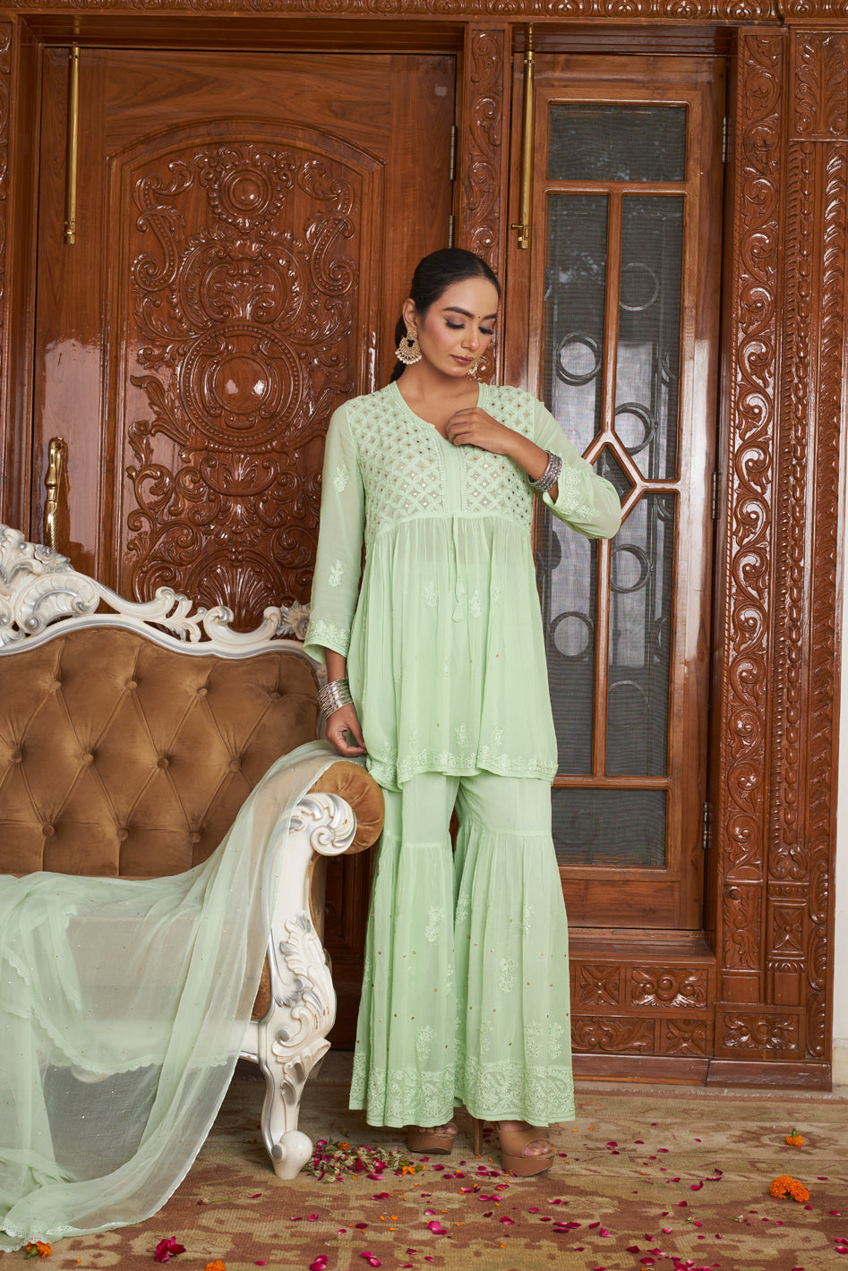 Aahana Premium Gharara Set