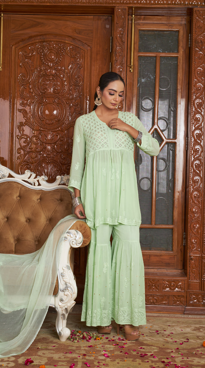 Aahana Premium Gharara Set