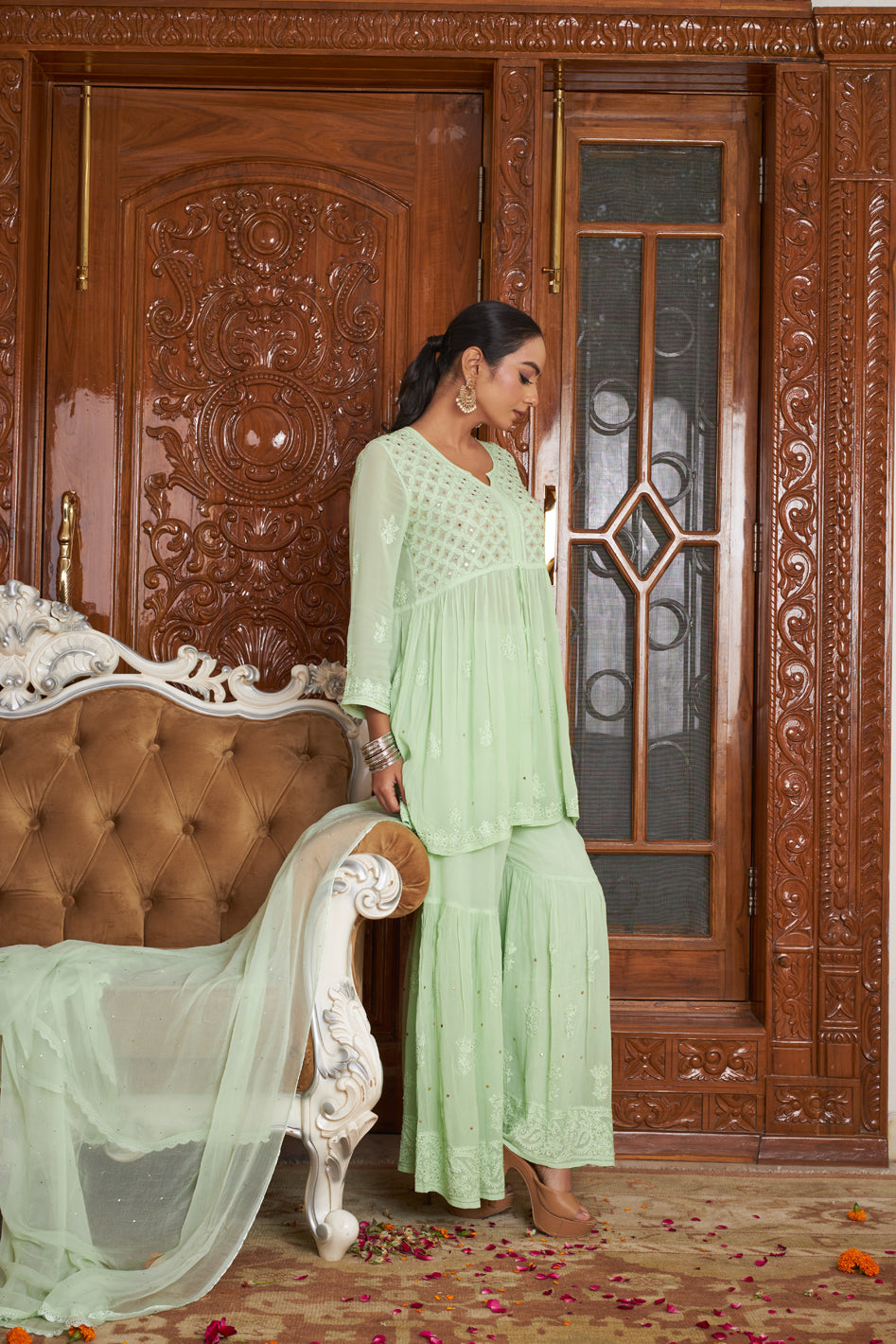 Aahana Premium Gharara Set