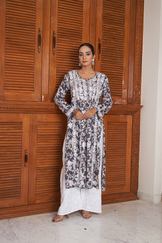 Laila Mulmul Kurta Set