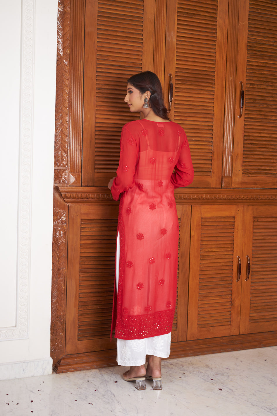 Alina  Mukaish Pure Georgette kurta