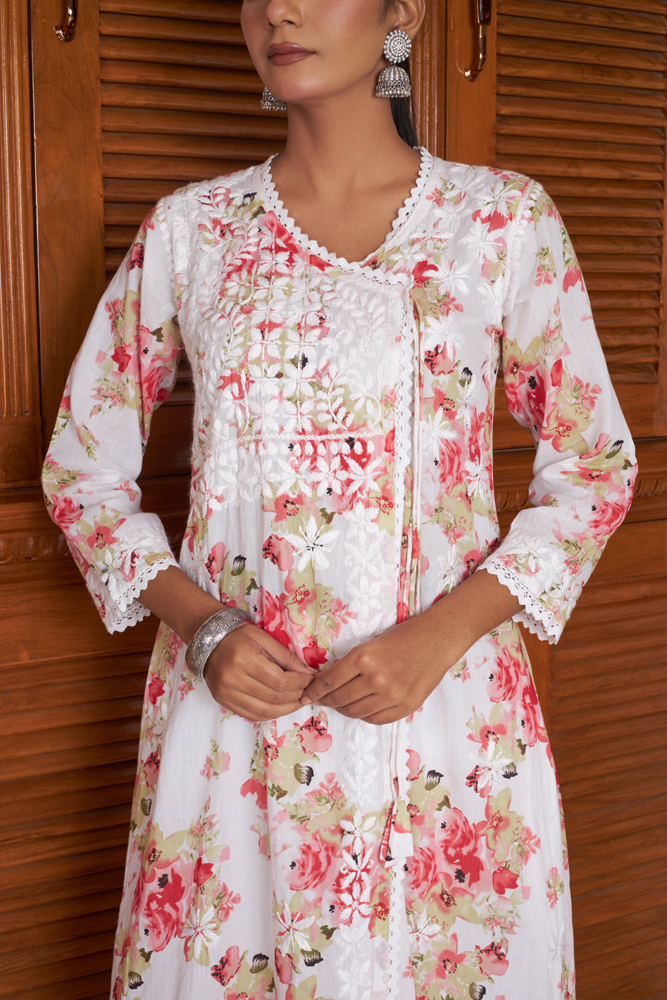 Arisha Mulmul Angarkha Kurta