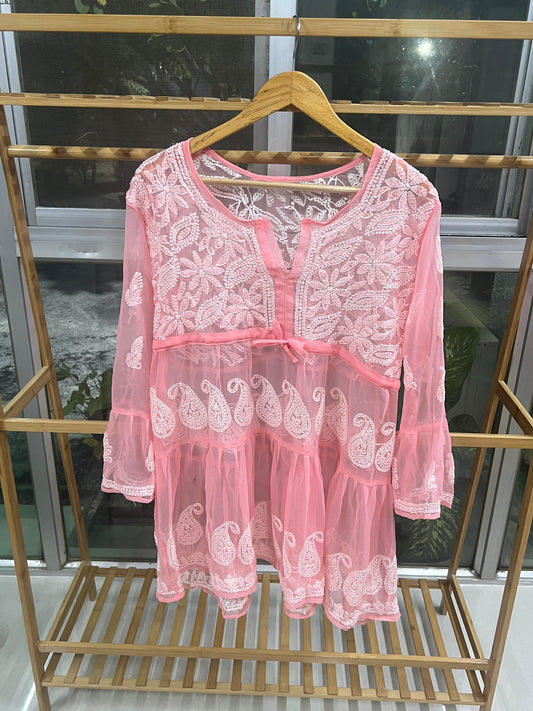 Gul  Chikankari Short Kurta