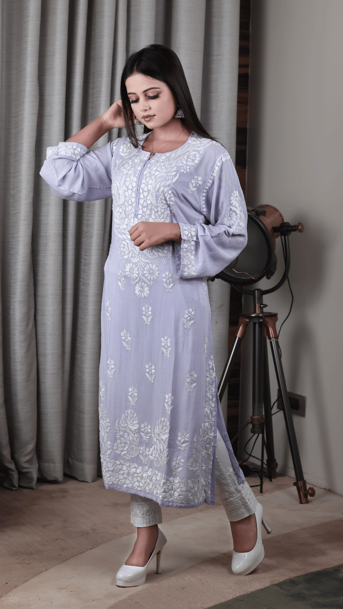 Safa Modal Lavender Kurti