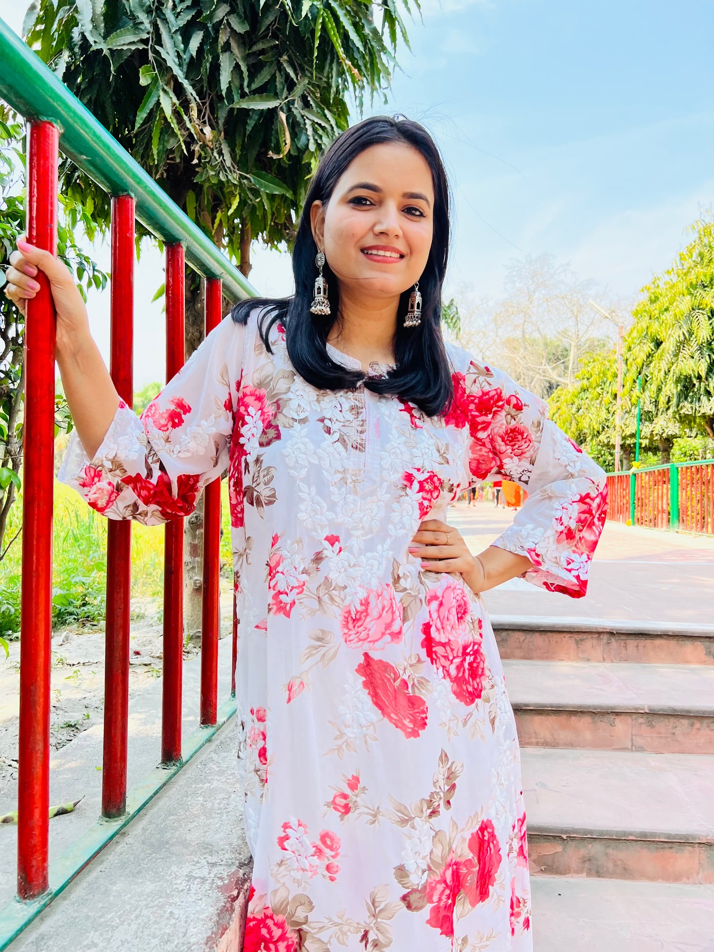 Jasmine Floral kurta