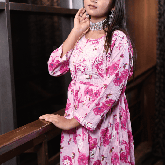 Heena short mulmul kurti