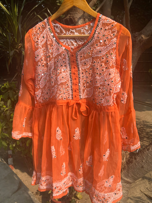 Aliza short mirror kurti