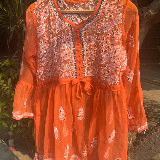 Aliza short mirror kurti