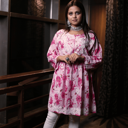 Heena short mulmul kurti