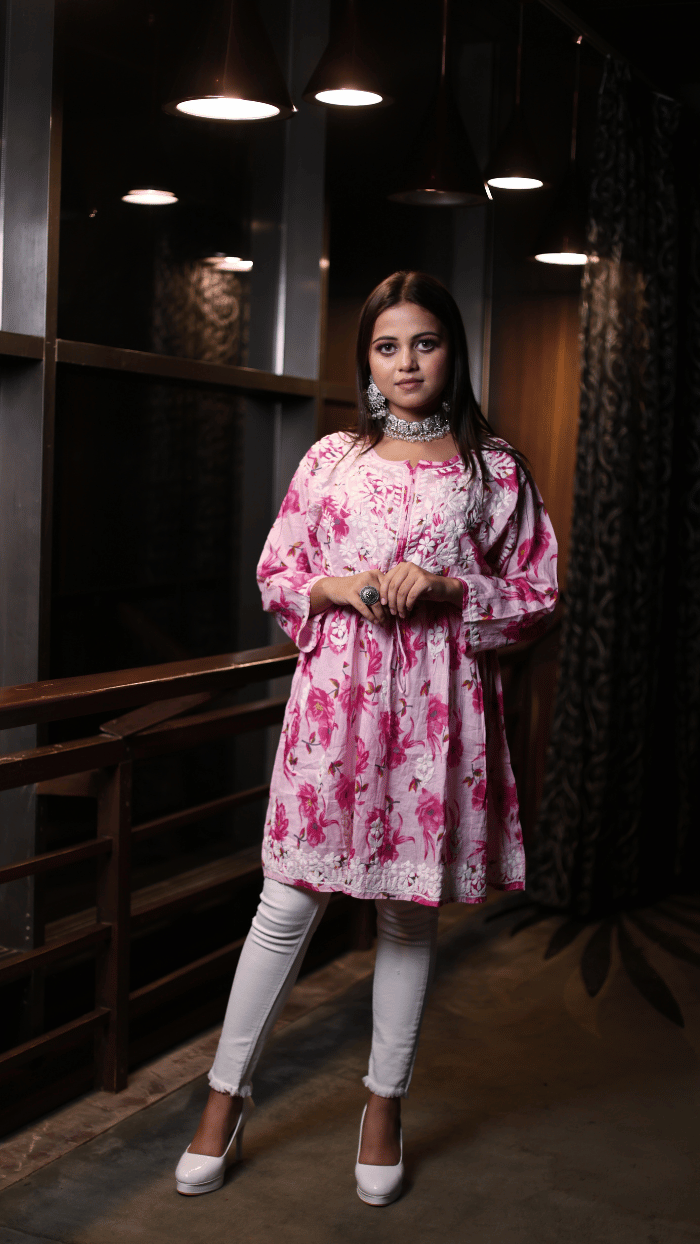 Heena short mulmul kurti