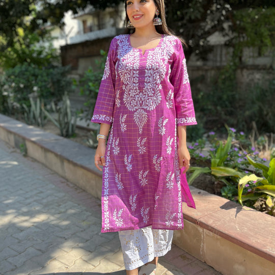 Aafiya chanderi silk kurta