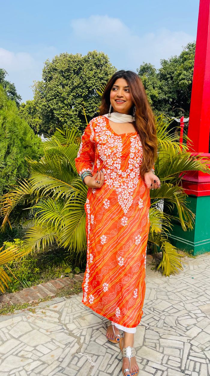 Jaipuri Kota lehariya kurti