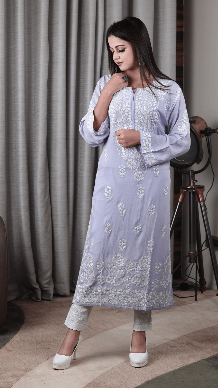 Safa Modal Lavender Kurti