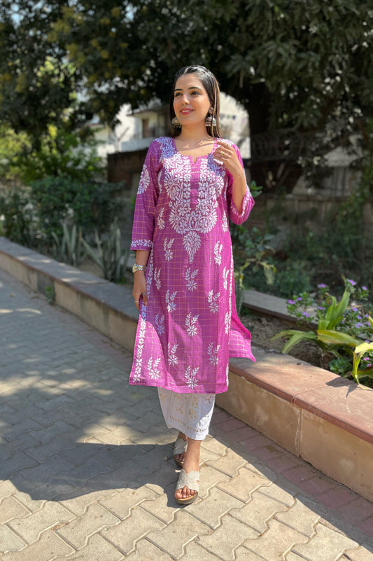 Aafiya chanderi silk kurta