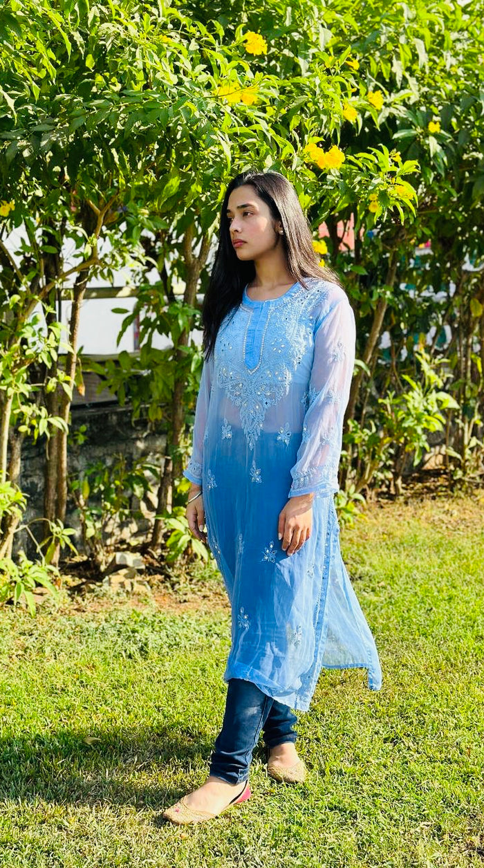 Amaira Georgette kurti